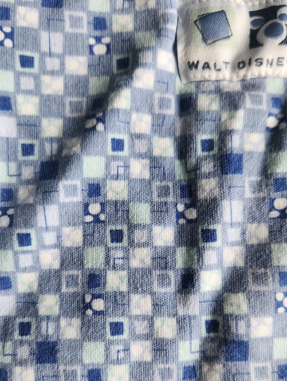 Walt Disney World Baby Blue Mickey Print Bodysuit